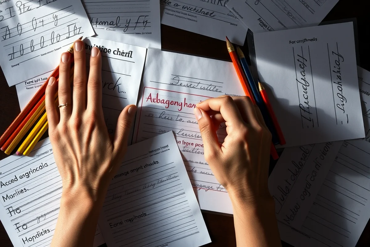 cursive handwriting practice sheets adults — Cursive Handwriting Practice Sheets Adults (the finished result)