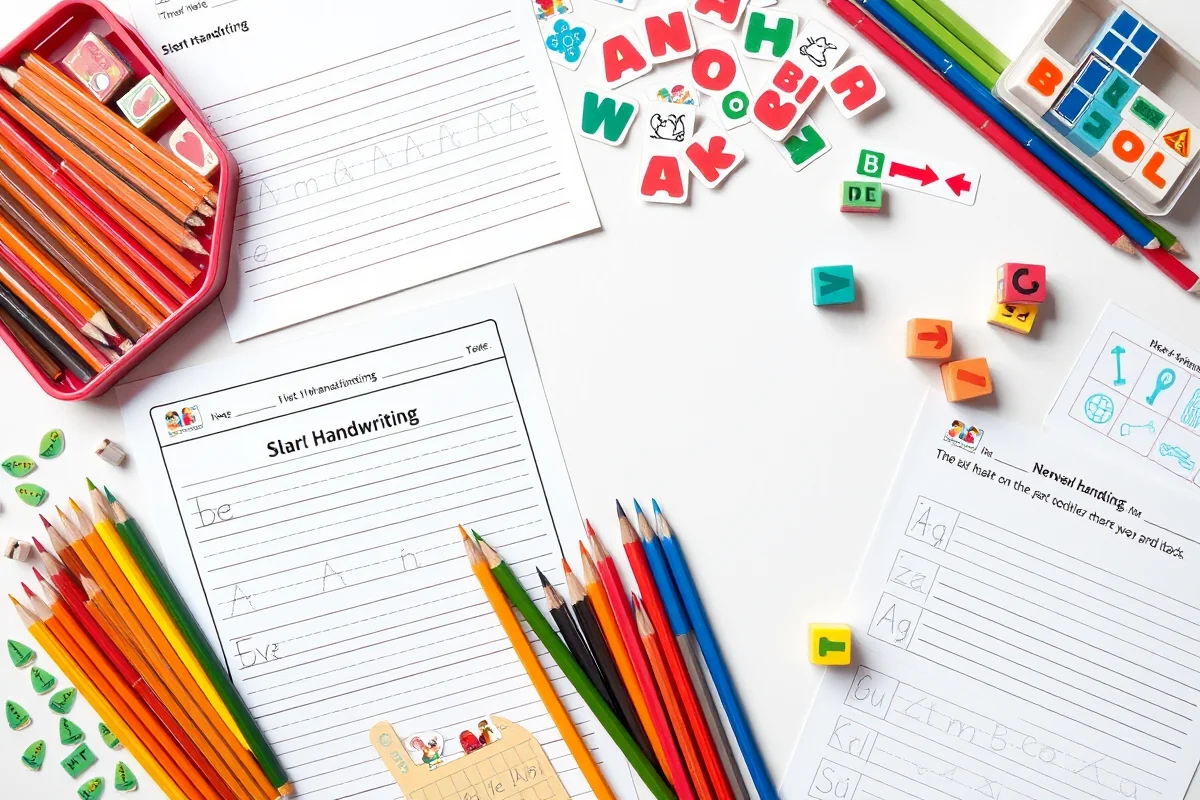 easy handwriting practice sheets — Easy Handwriting Practice Sheets (the finished result)