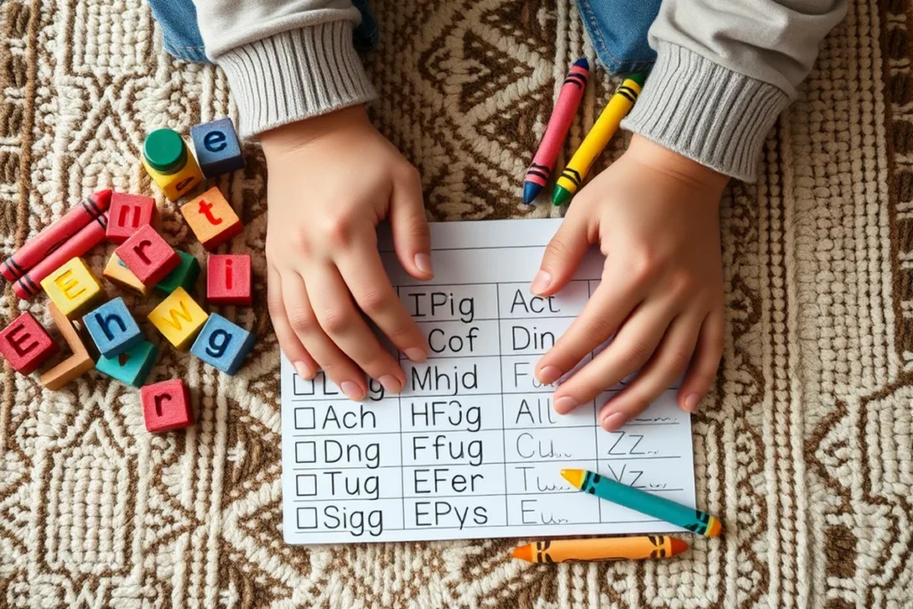 Handwriting Practice Assessment Checklist