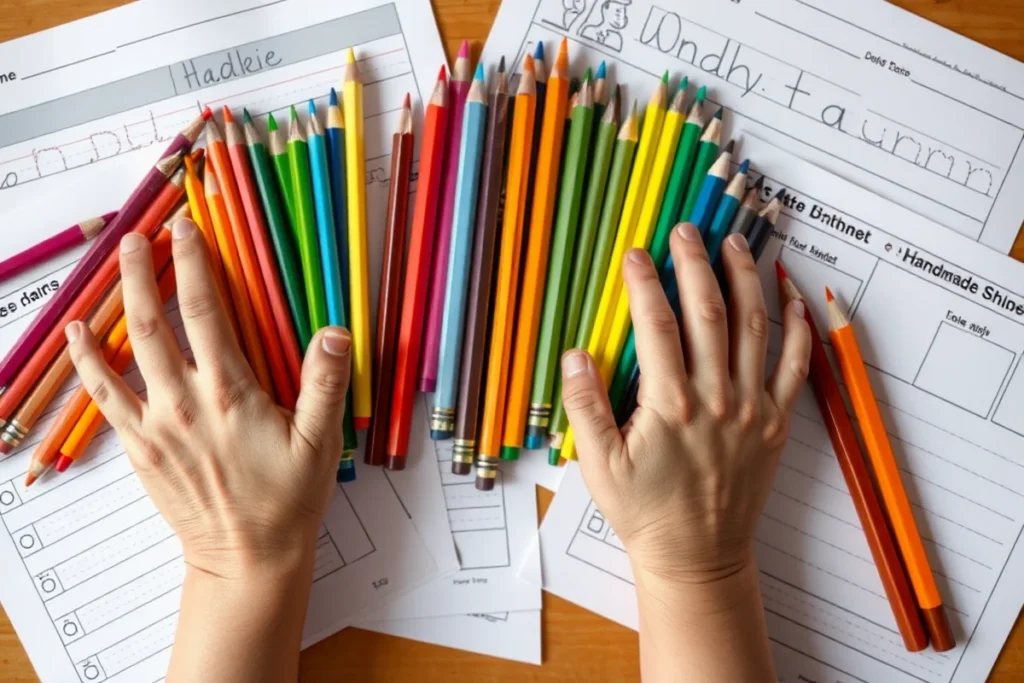 Homemade Handwriting Practice Sheets