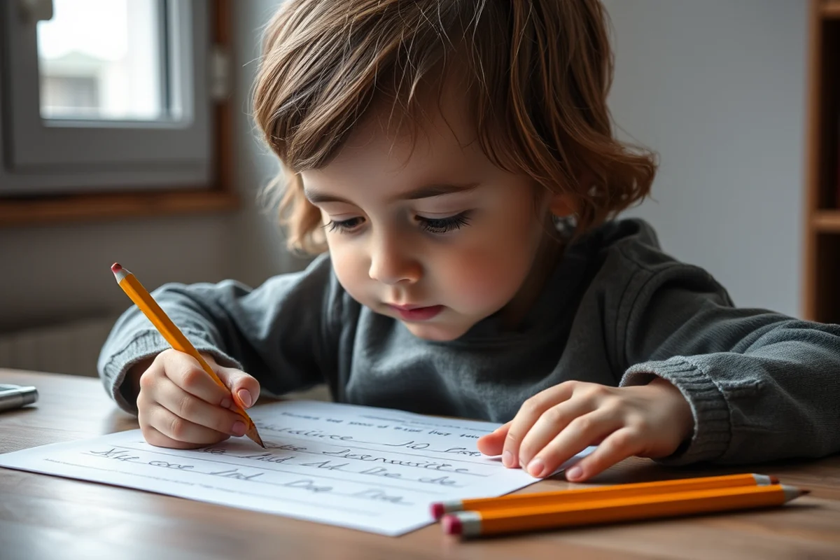kindergarten handwriting practice sheet — Kindergarten Handwriting Practice Sheet (step by step)