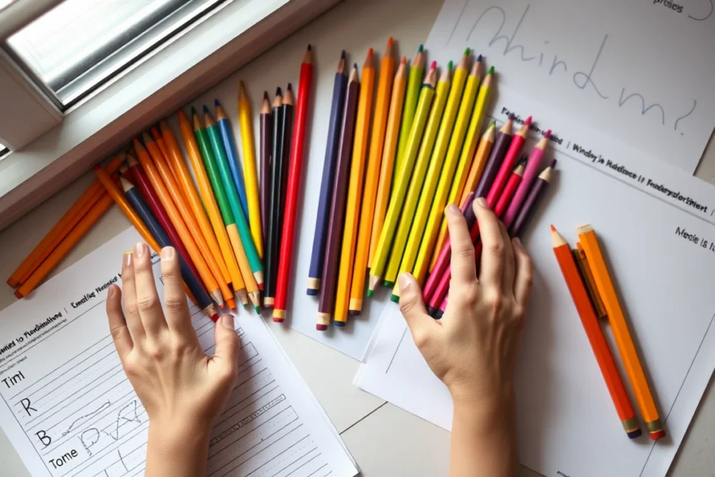 Kindergarten Handwriting Practice Sheets