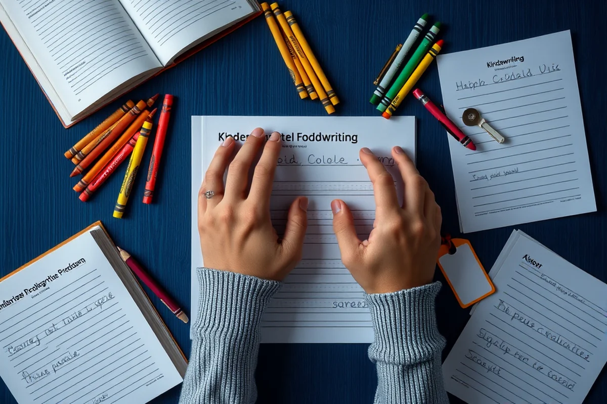 kindergarten handwriting practice sheets — Kindergarten Handwriting Practice Sheets (the finished result)