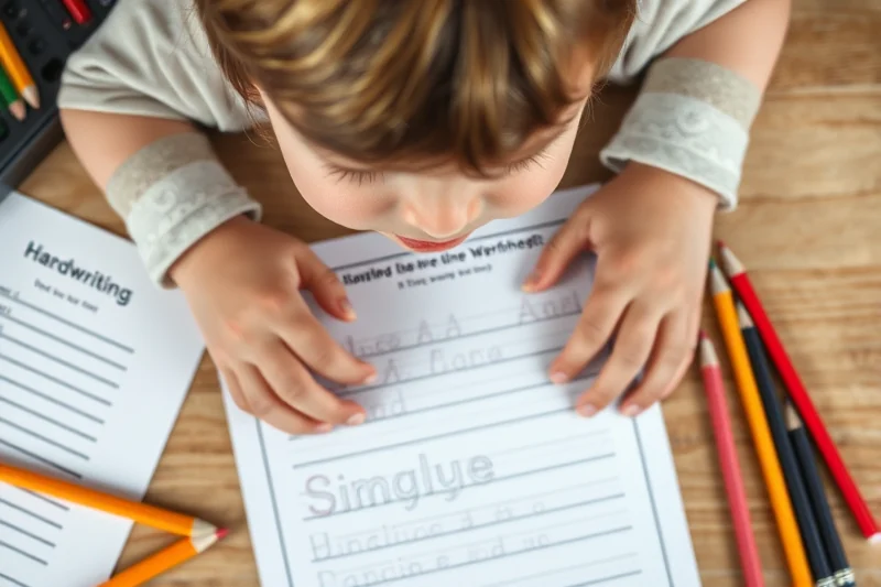 simple handwriting practice worksheets β Simple Handwriting Practice Worksheets (step by step)