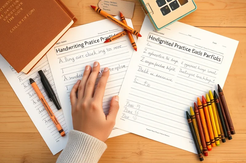handwriting practice printables worksheets examples — Handwriting Practice Printables Worksheets Examples (the finished result)