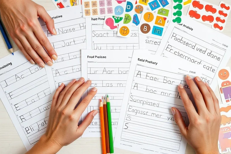 handwriting practice worksheets step by step — Handwriting Practice Worksheets Step By Step (the finished result)