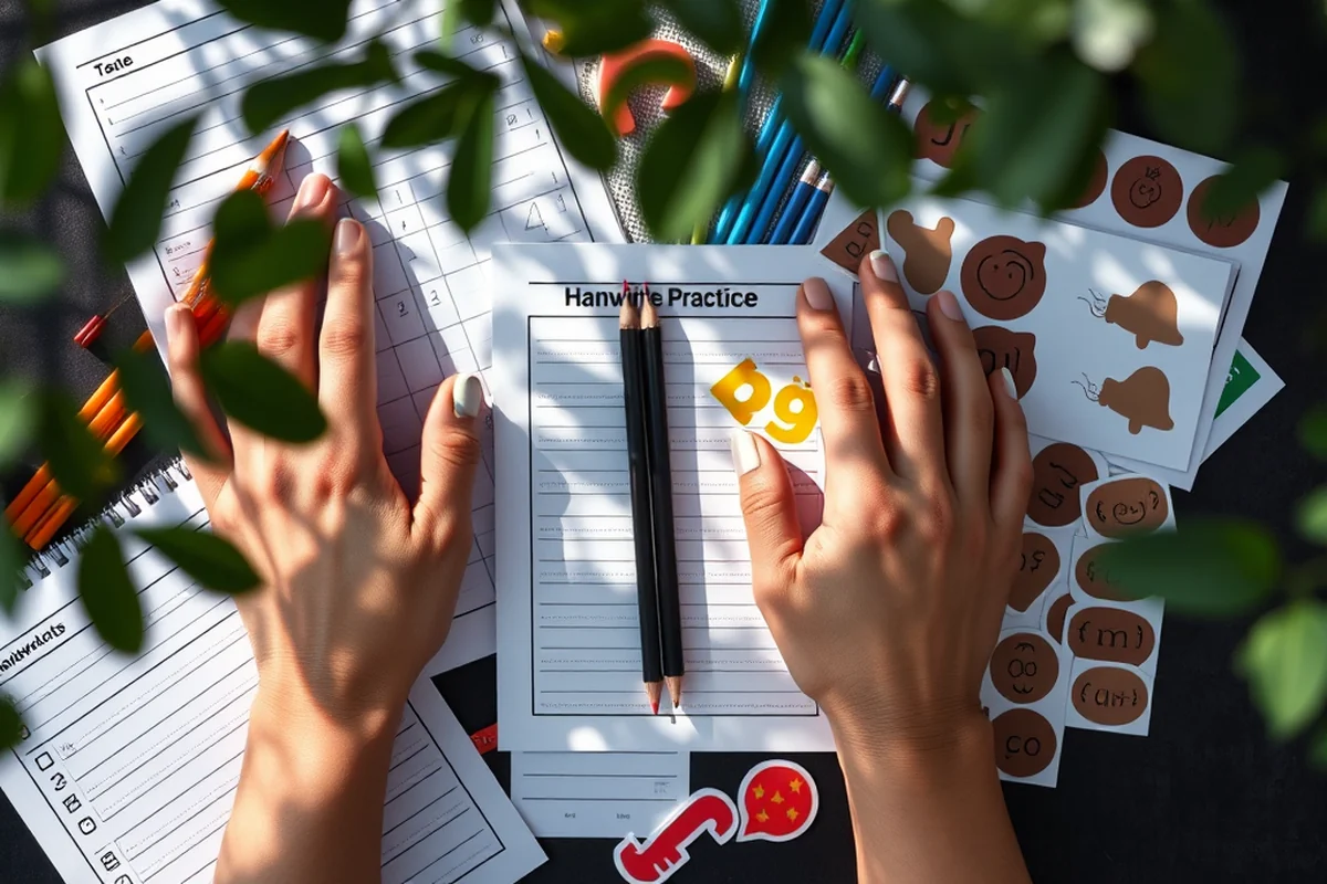 quick handwriting practice activities — Quick Handwriting Practice Activities (the finished result)