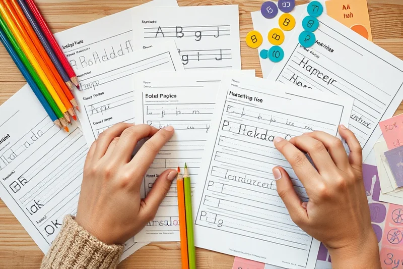 quick handwriting practice printables worksheets — Quick Handwriting Practice Printables Worksheets (the finished result)