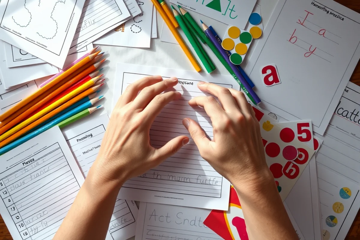 simple handwriting practice assessment — Simple Handwriting Practice Assessment (the finished result)