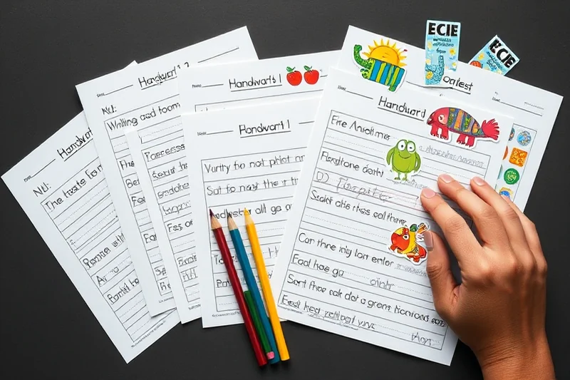simple handwriting practice printables worksheets — Simple Handwriting Practice Printables Worksheets (the finished result)