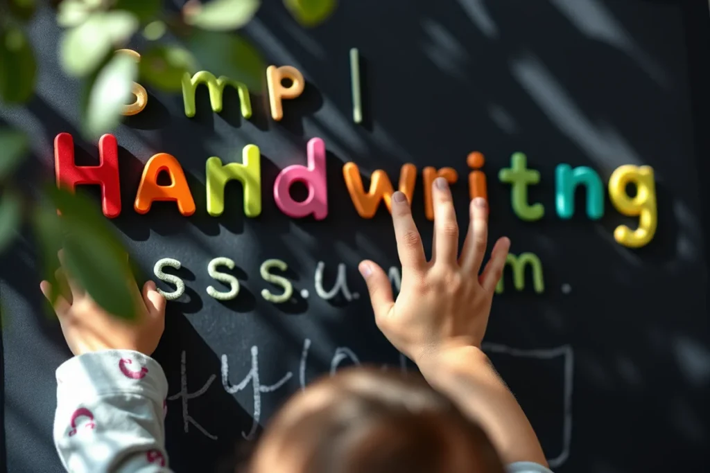 Simple Handwriting Practice Progress Assessment