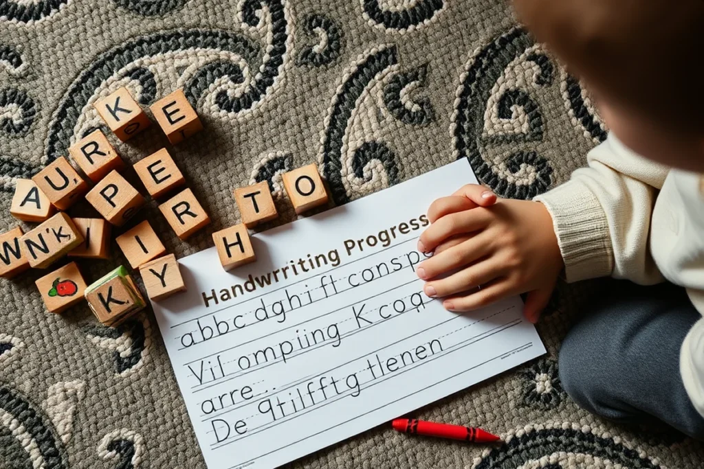 Simple Handwriting Practice Progress
